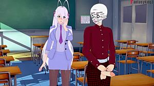 Akeno Himejima vad meglepetése HS DxD NTR fantasyban