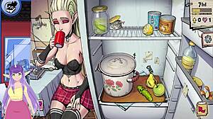 Elf blondă fierbinte în joc!