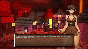 Hornycraft Parodi Ep 48 med Publik Creampie i Folkmassa