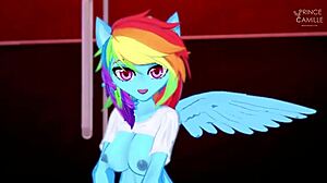 Rainbow Dash touží, abys na ni jel po troše dotyků