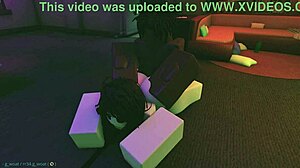 Белая девчонка приглашает меня на еблю в спальне и кремпай POV