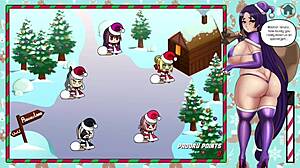 圣诞节用大黑鸡鸡猛砸可爱屁股，在潘多拉的特别版。