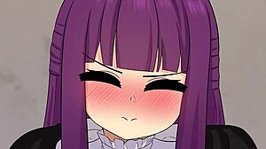 Fern动画带来动漫中的热辣口交和射精