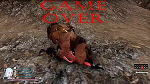 Espada x hime game over com edições de confronto de monstro