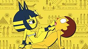 Animazione Originale Ankha con Azione Cruda