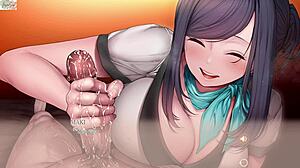 야, 일에 지쳐서 퇴근 후 마사지 가게 가서 큰 가슴으로 스트레스 풀자