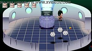 приключението на булма 4 unc част 1: голяма гърдеста булма дразни с масивни цици в dragon ball хентай