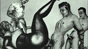 विंटेज इरोटिक ड्रॉइंग्स रेट्रो एनीमे चार्म को जीवंत करती हैं फैंस के लिए