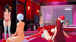 Акенo и Риас Гремори в диком тройничке, лучший HS DXD NTR подарок, полный фильм на Ptrn Fantasyking3