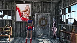 Fallout 4 sexy brunette stripper hjemme i 3D