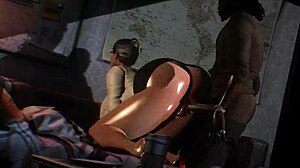 أكشن عرقي مكتبي مع بنت 3د بصدر كبير تتعرض للضرب!