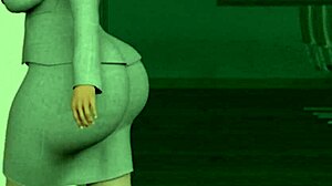 जवान 18+ सीईओ मोटी यहूदी सेक्रेटरी को मॉन्स्टर लंड से ड्रिल करता है!