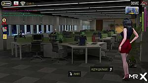 ファッションビジネスで職場で巨乳を掴むE2 64は大胆