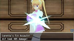 Girl B hjälte scener exploderar med intensiv action del 16 med Loretta