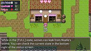 Noelle мастерски в доггистайле и орале в пиксельной игре!