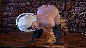 Seks sama 2b terbuka di aksi porn 3d hardcore