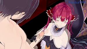 Pekora mama Pekomama in Houshou Marine se poglobita v surovo creampie dejanje. Hololive Vtuber hentai postane divji z intenzivnim 3D seksom.