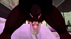 Oho! Črni moški trdo jebe Latino v njeni spalnici z intenzivnim akcijo!