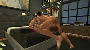 musculoso sims 4 fuckboy cachondo folla a puta toda la noche