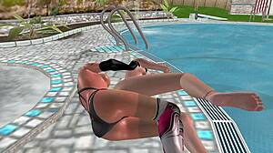 Saya suka gadis lesbian comel dalam animasi posisi sudu