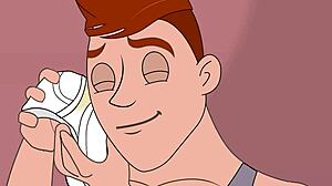 Човече, виж ми мечтания съсед в гей карикатура порно!