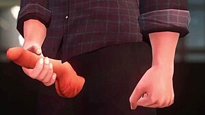 Junak se sprošča s vročo 3D hentai akcijo v Marvel parodiji