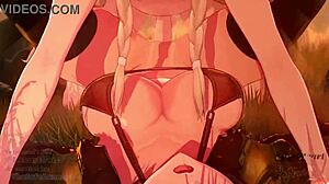 Няма чест сред рицарите с интензивно 3D аниме крем пай хентай действие в анимация