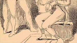 Stary styl erotyczne rysunki z vintage anime twistem