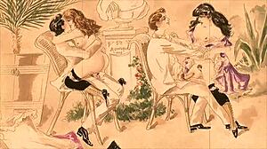 विंटेज इरोटिक स्केचेस सेन्सुअल ऐनिमे पोज़ेस और रेट्रो चार्म दिखाते हैं