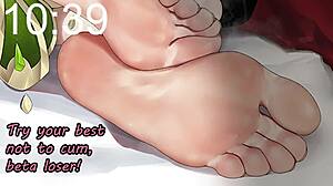 Beta Kaybedenler İçin Anime Ayak JOI Femdom!