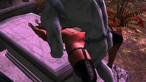 ติดใจเย็ดก้นปีศาจในคืนฮัลโลวีนแอนิเมชัน