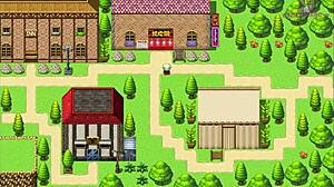 Grote tieten vrouwelijke ridder krijgt tieten gegrepen door partner in oppai manga spel