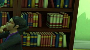 Oude Leraar Krijgt Deepthroat Blowjob in Kantoor Voyeur Video