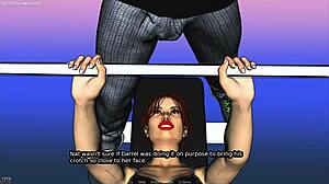 ककॉल्ड हसबैंड दूसरे आदमी को अपनी बीवी की बिग गैंड ग्रैब करते हुए देखता है। सब 3D हेंटाई गेम लव में।