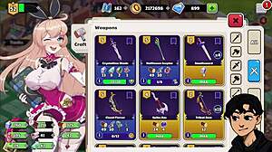 Nutaku Waifu Shop 마사지와 섹스 토이 지배 장면 파트 1