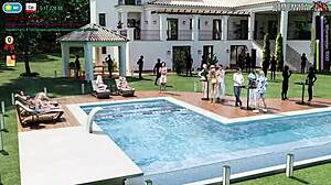 Fashion business epizóda 4 časť 16 s milf v bikinách na párty 😏