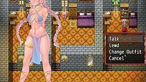 Harem i En Anden Verden Ep 19: Spøgelse og Tjener Kæmper i Dobbelt Blowjob. Hvem Vinder Denne Sød Konkurrence?