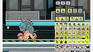 Heet gangbang met geile chick in wilde hentai game galerij vol ruw rijdend plezier