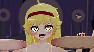 嘿，看螳螂在无码3D HMV中扭臀！😍