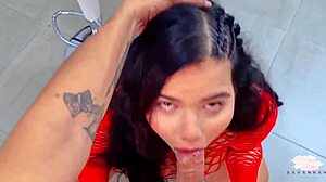 Seks Kasar Pagi Pasangan Dewasa di Dapur dengan Savannah Watson