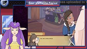 مدرب أفاتار إضافي: نامي مص زب كبير مع وجه كريمي