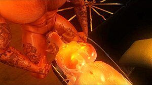 Busty Špinavá Služka Ponúka Špeciálnu Bondage Službu Šéfovi za Extra Výlet v Second Life