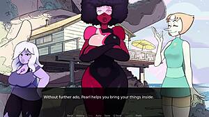 Garnet gir blowjob i Gem Blast
