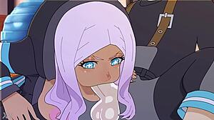 Кълна се, новият стол на Хибана в Fire Force хентай ме разтърси... 3D дупе толкова реалистично!