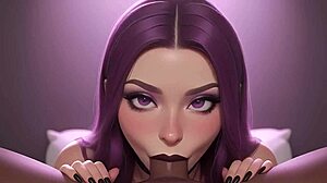 Милая готка обожает BBC в POV, умоляет кончить в рот