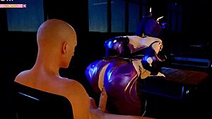 3D 애니메이션에서 지옌이 거대한 자지 타. 그 몬스터의 모든 인치 받아!