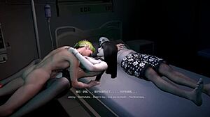 年轻妻子每天偷溜去激烈硬核动作的3D动画场景。