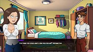 פורנל פורנו פרודיה הentai משחק אפיזוד 3 מראה אחות של מורטי מציצה למעריץ.