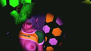 Brasialialainen yliopisto-opiskelija ratsastaa kovasti klubilla tanssin jälkeen.