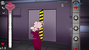 Fayes intense hentai-scene i Spunkstock-spillet